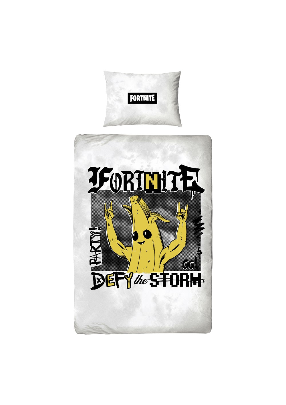 Fortnite - Parure de lit en microfibre Banane (140x200cm + 63x63cm) - flash vidéo