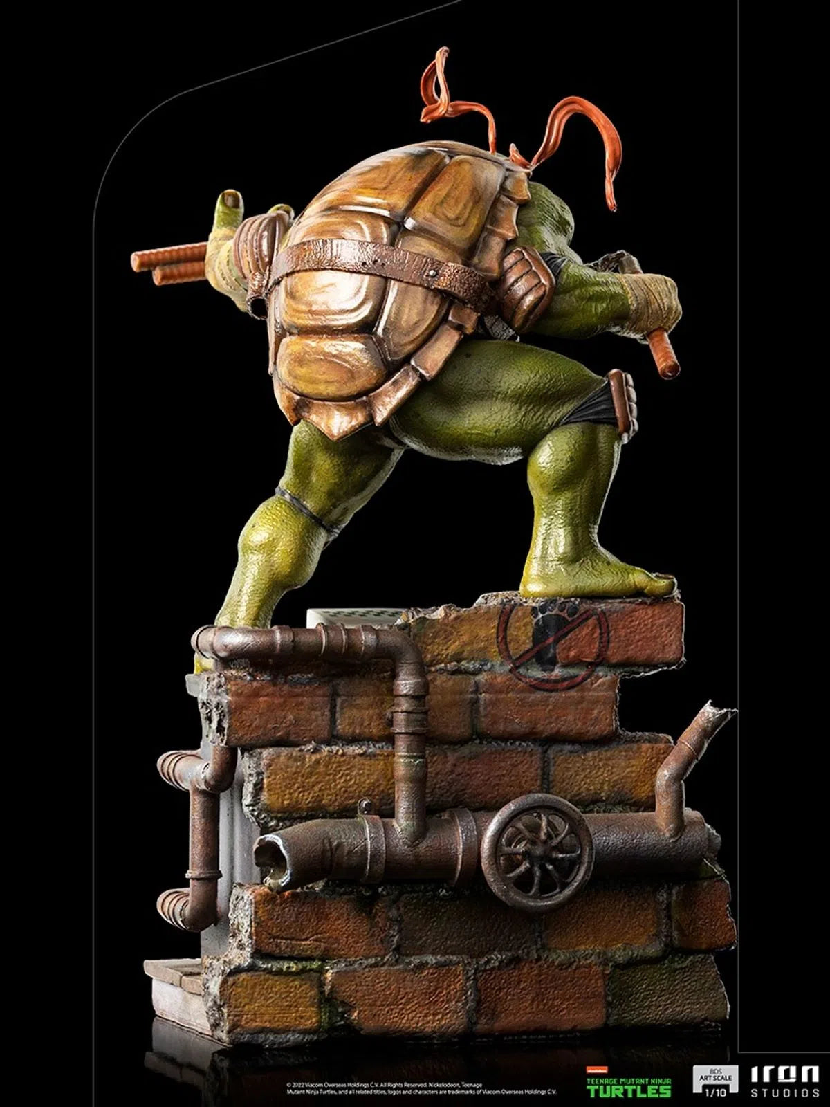 Iron Studios - BDS Arts Scale 1/10 - Teenage Mutant Ninja Turtles - Michelangelo Statue 26cm - flash vidéo
