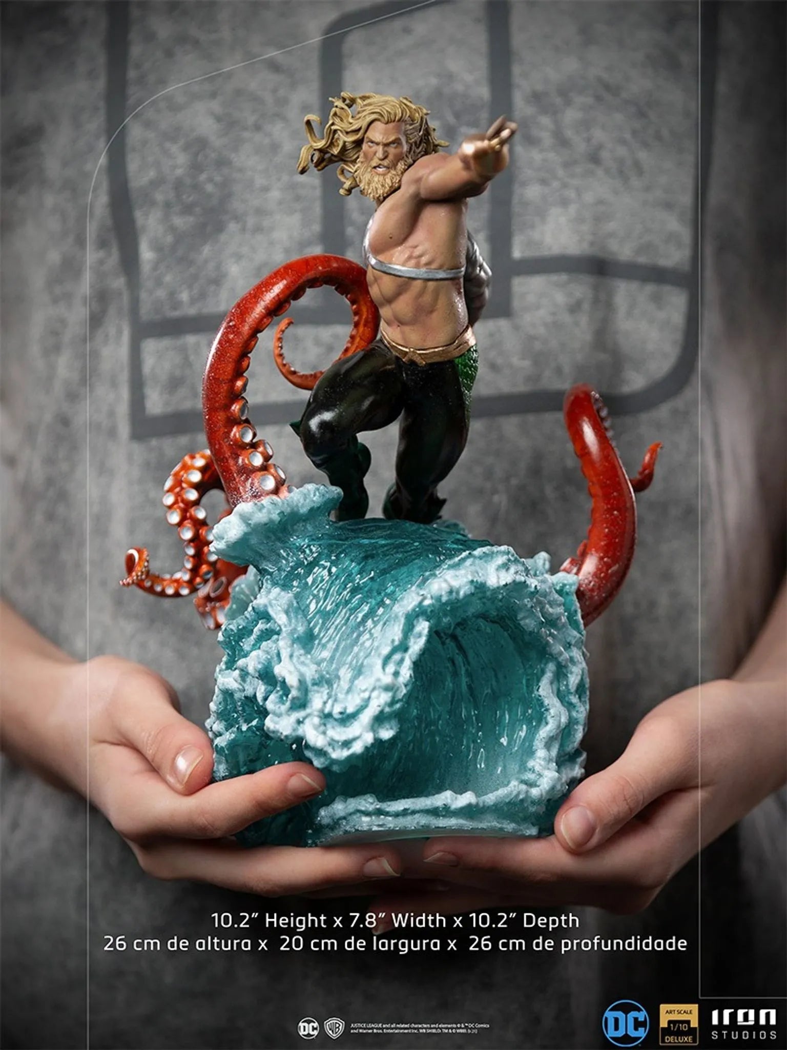 Iron Studios - Deluxe Arts Scale 1/10 - DC Comics - Aquaman Statue 26cm - flash vidéo
