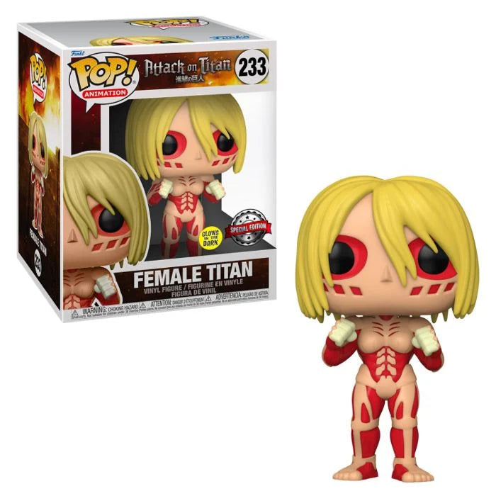 Funko Pop! Super: Attack on Titan - Female Titan (Glow in the Dark) 6" Super Sized Pop! - flash vidéo