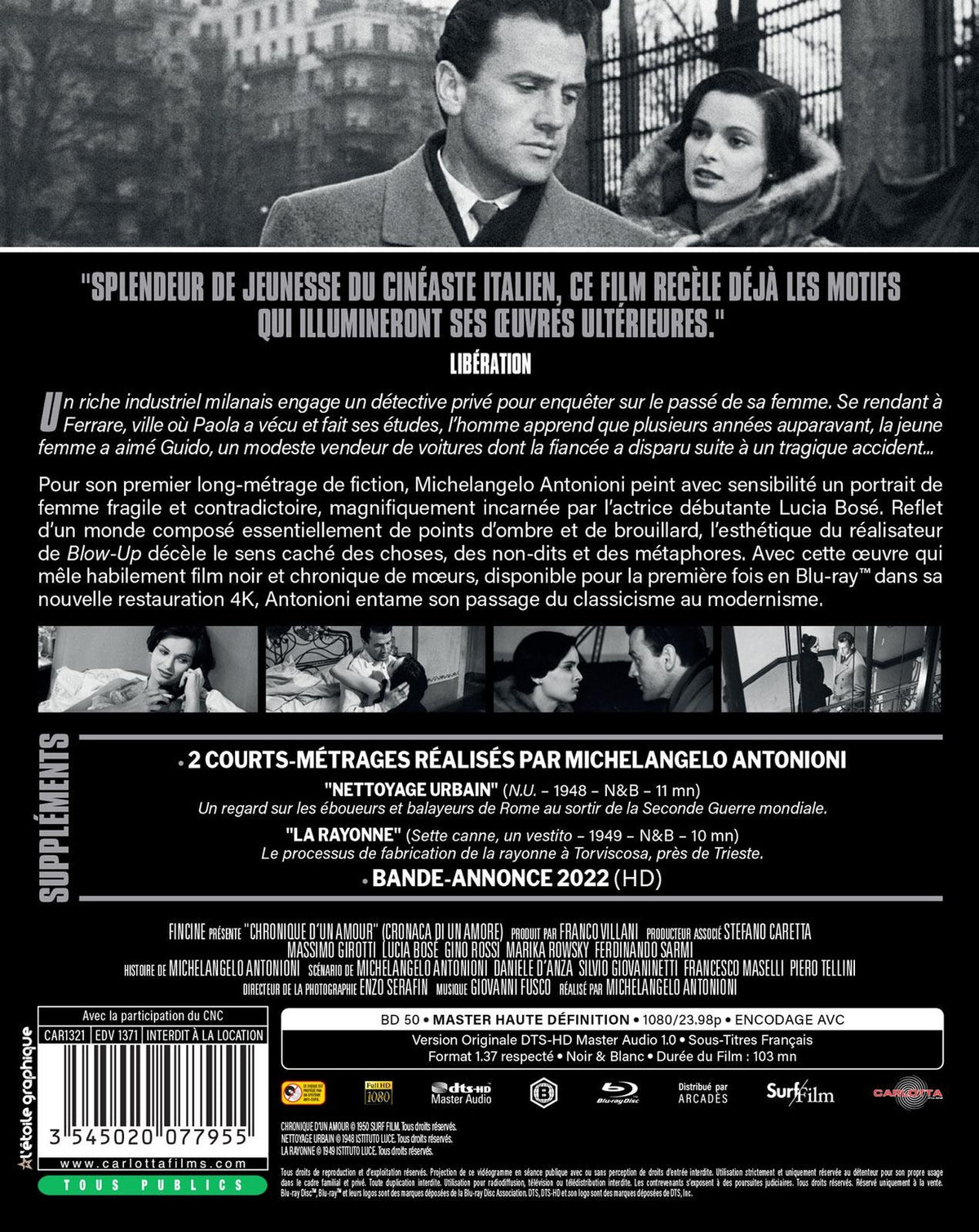 Chronique d'un amour [Blu-ray]