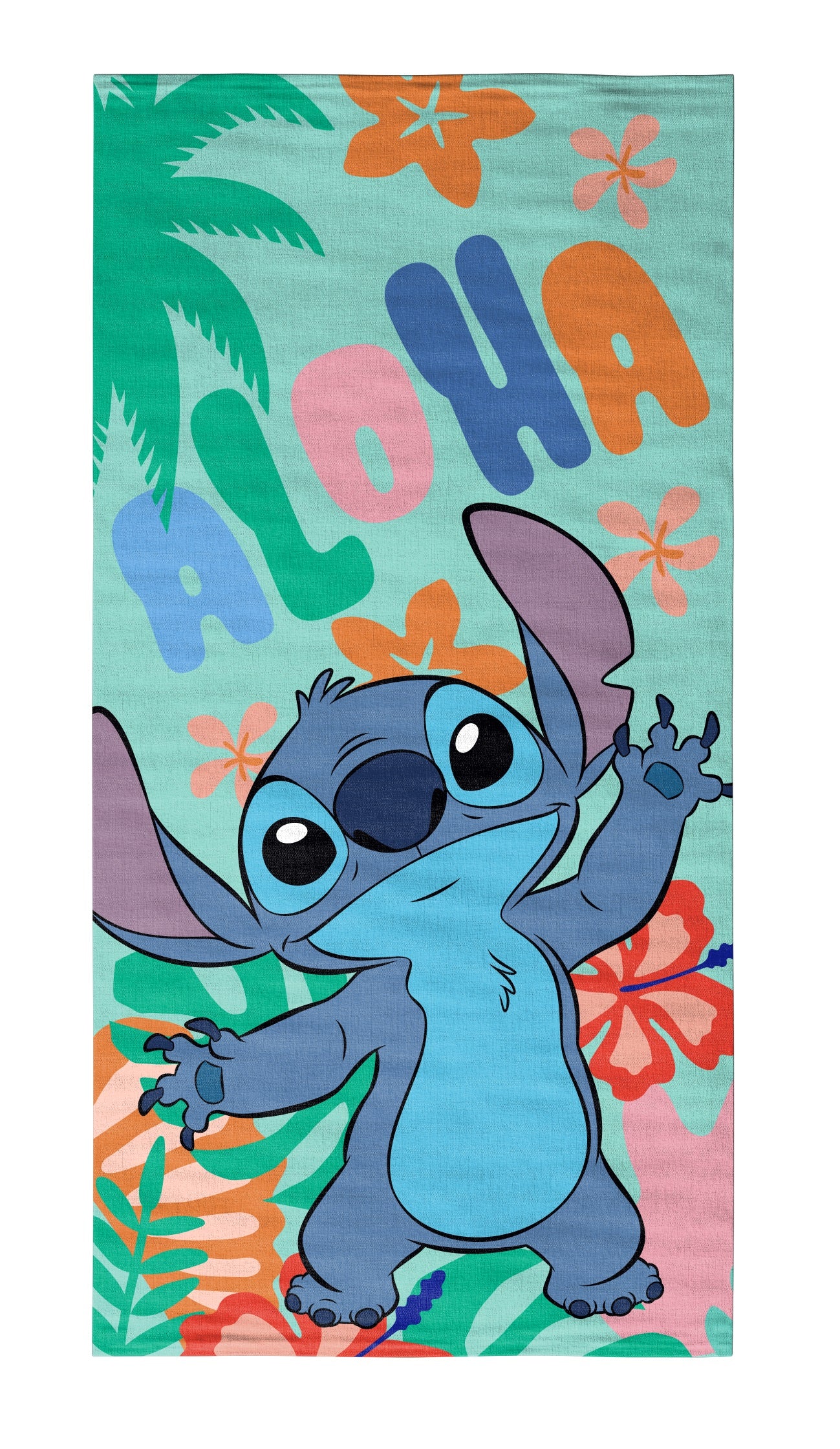 Disney - Lilo et Stitch - Serviette de plage en microfibre "Aloha Stitch" (140x70cm) - flash vidéo