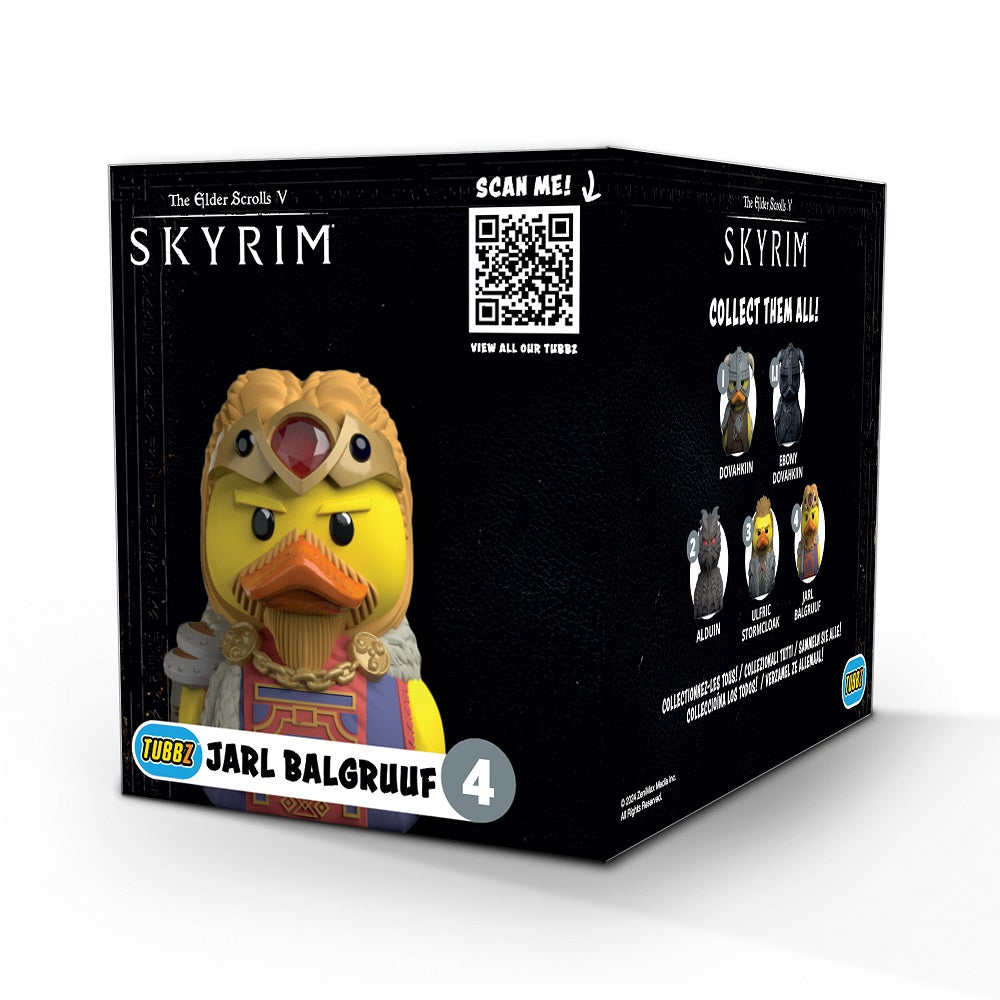 Numskull - Best of TUBBZ Boîte Canard de bain - The Elder Scrolls V : Skyrim - Jarl Balgruuf - 9cm - flash vidéo