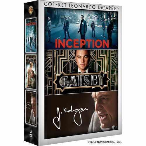 Coffret Leonardo DiCaprio : Inception + Gatsby le magnifique + J. Edgar [DVD]