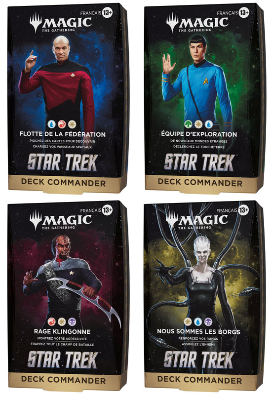 Magic: The Gathering - Assortiment de Decks Commander Star Trek (4 Decks Commander)
