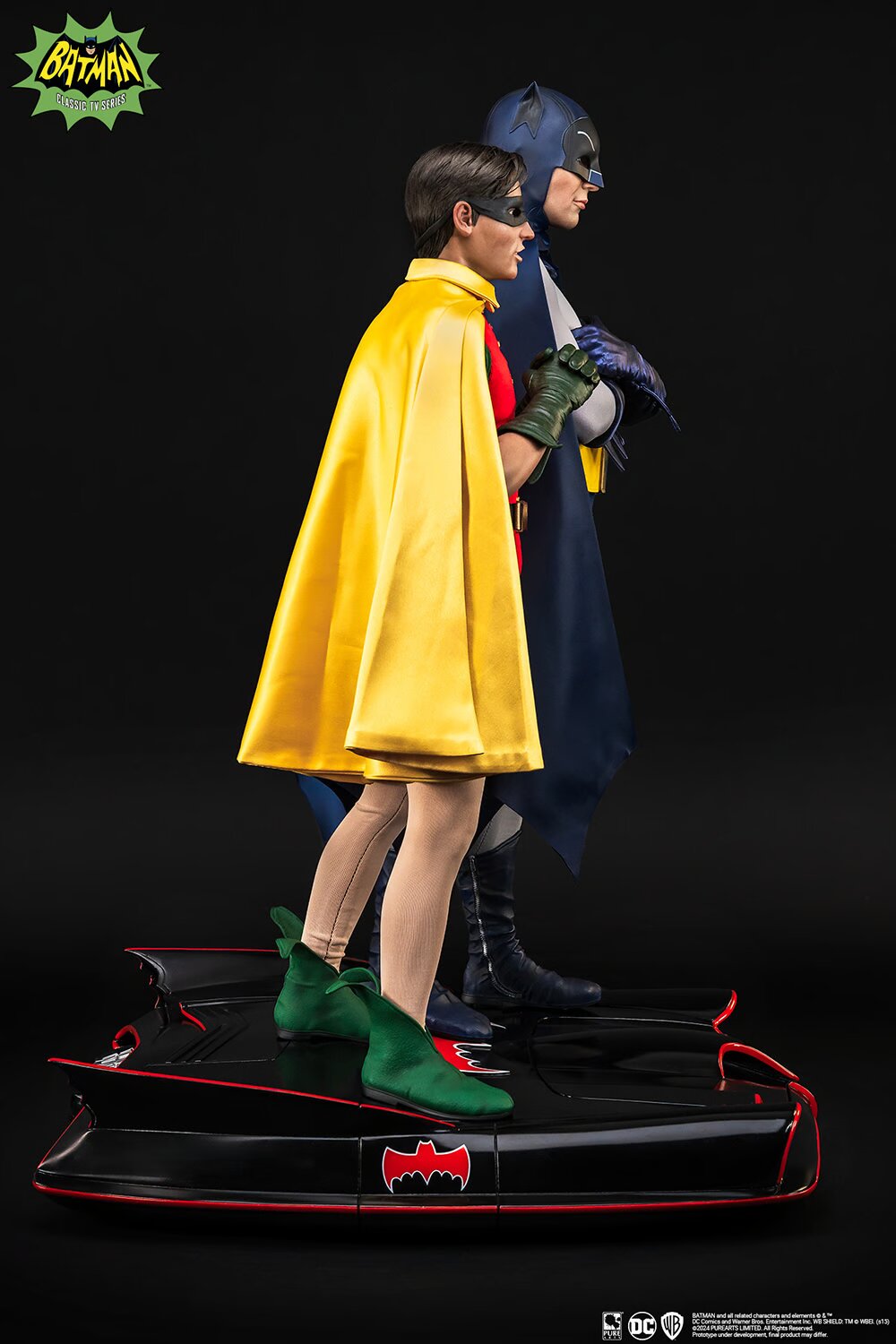 PureArts - 1:4 Scale Statues - Batman '66 - Batman et Robin Statue 52cm - flash vidéo