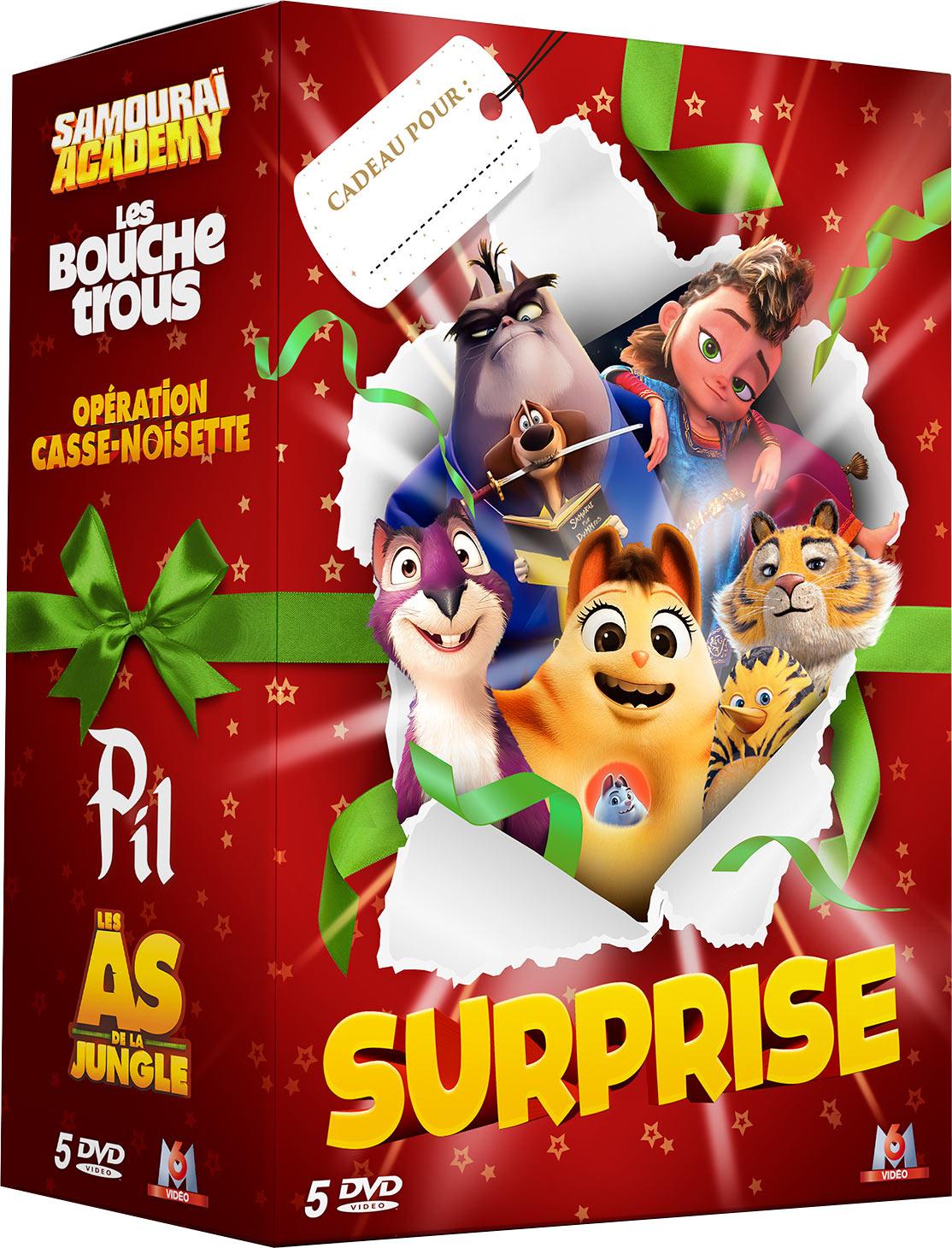 Surprise - Coffret : Samouraï Academy + Les Bouchetrous + Opération Casse-noisette + Pil + Les As de la Jungle [DVD]