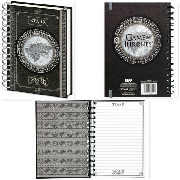 HBO - Game of Thrones - Cahier Premium A5 Stark - flash vidéo
