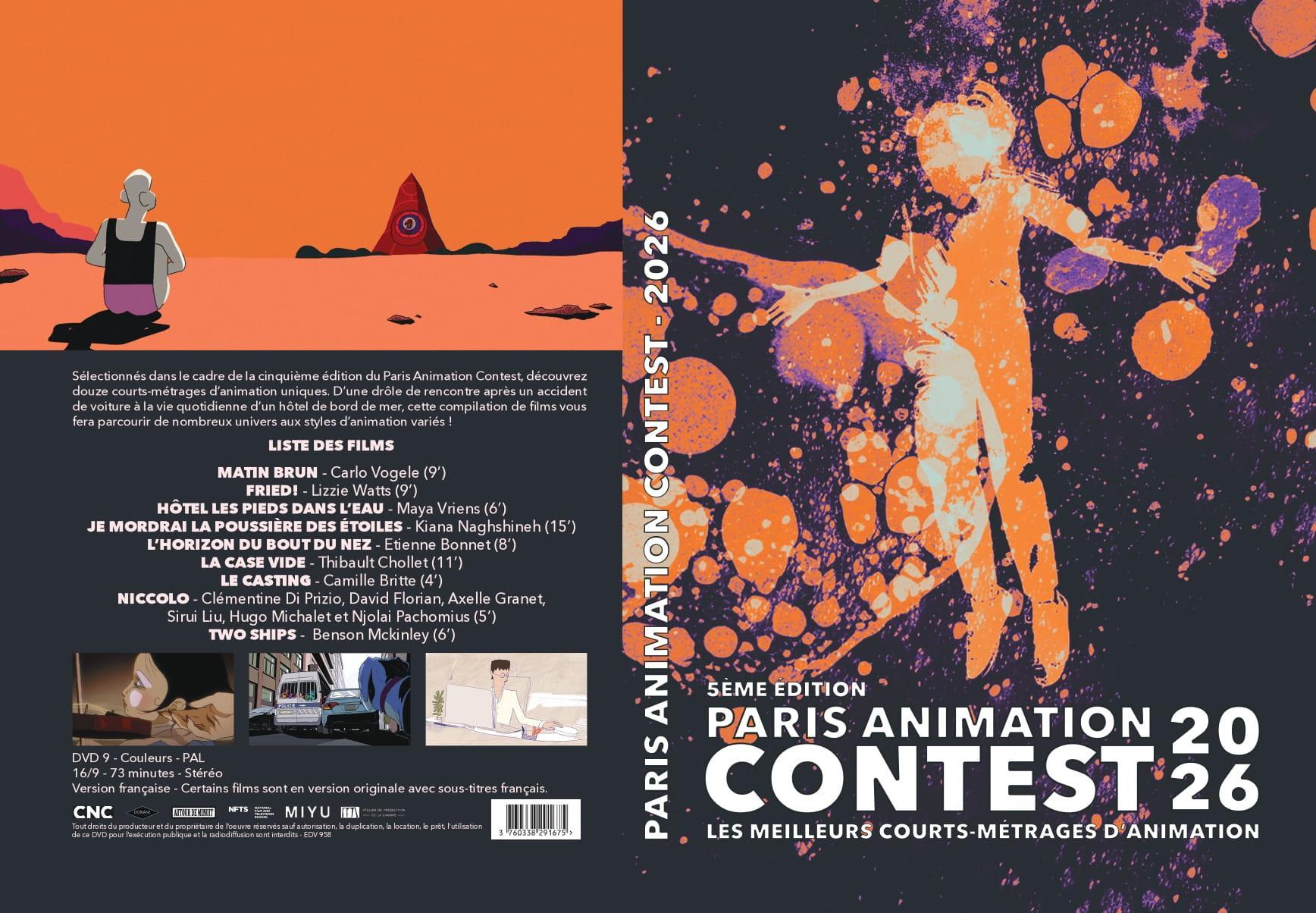 Paris Animation Contest 2026 - Les Meilleurs courts métrages d'animation [DVD]