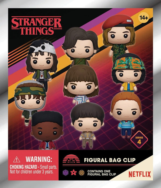 Netflix - Stranger Things - Assortiment en blind bag de figurines de sac de collection en mousse (Série 4) (24 pcs)