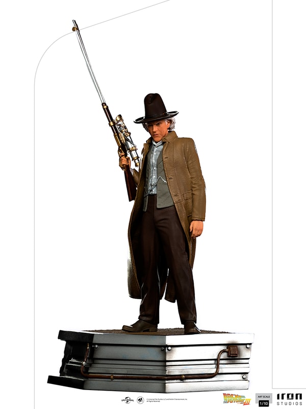 Iron Studios - Arts Scale 1/10 - Back to the Future 3 - Doc Brown Statue 32cm - flash vidéo