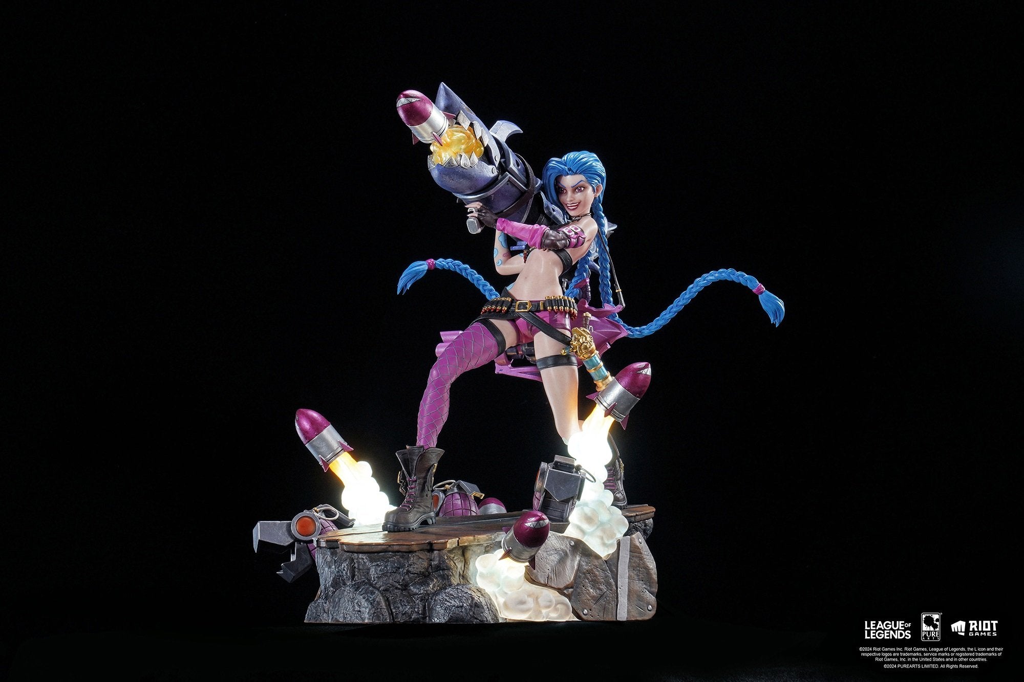 PureArts - 1:6 Scale Statues - League Of Legends - Jinx Statue 31cm - flash vidéo