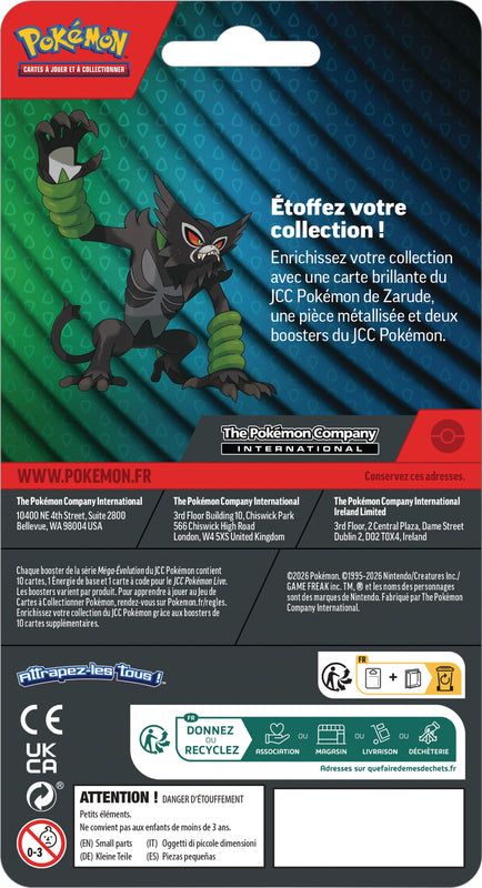 Pokémon JCC - Pack promotionnel de 2 boosters Zarude