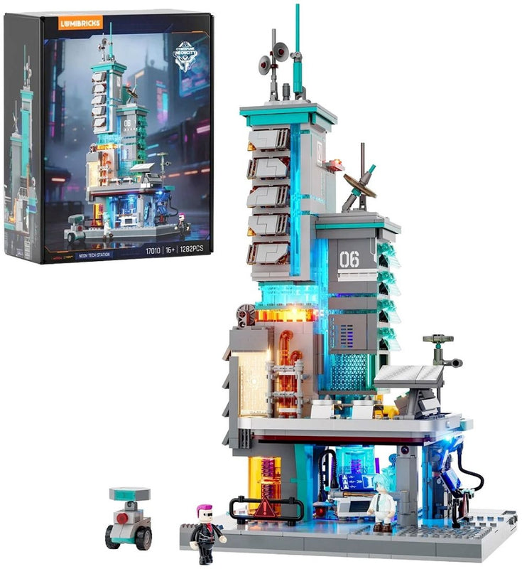 Lumibricks - Cyberpunk Neoncity - Station Neon Tech
