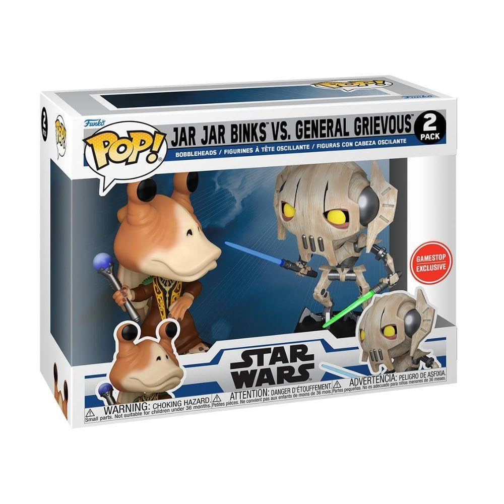 Funko Pop! 2-Pack: Star Wars: Clone Wars Duels - Jar Jar Binks vs. General Grievous