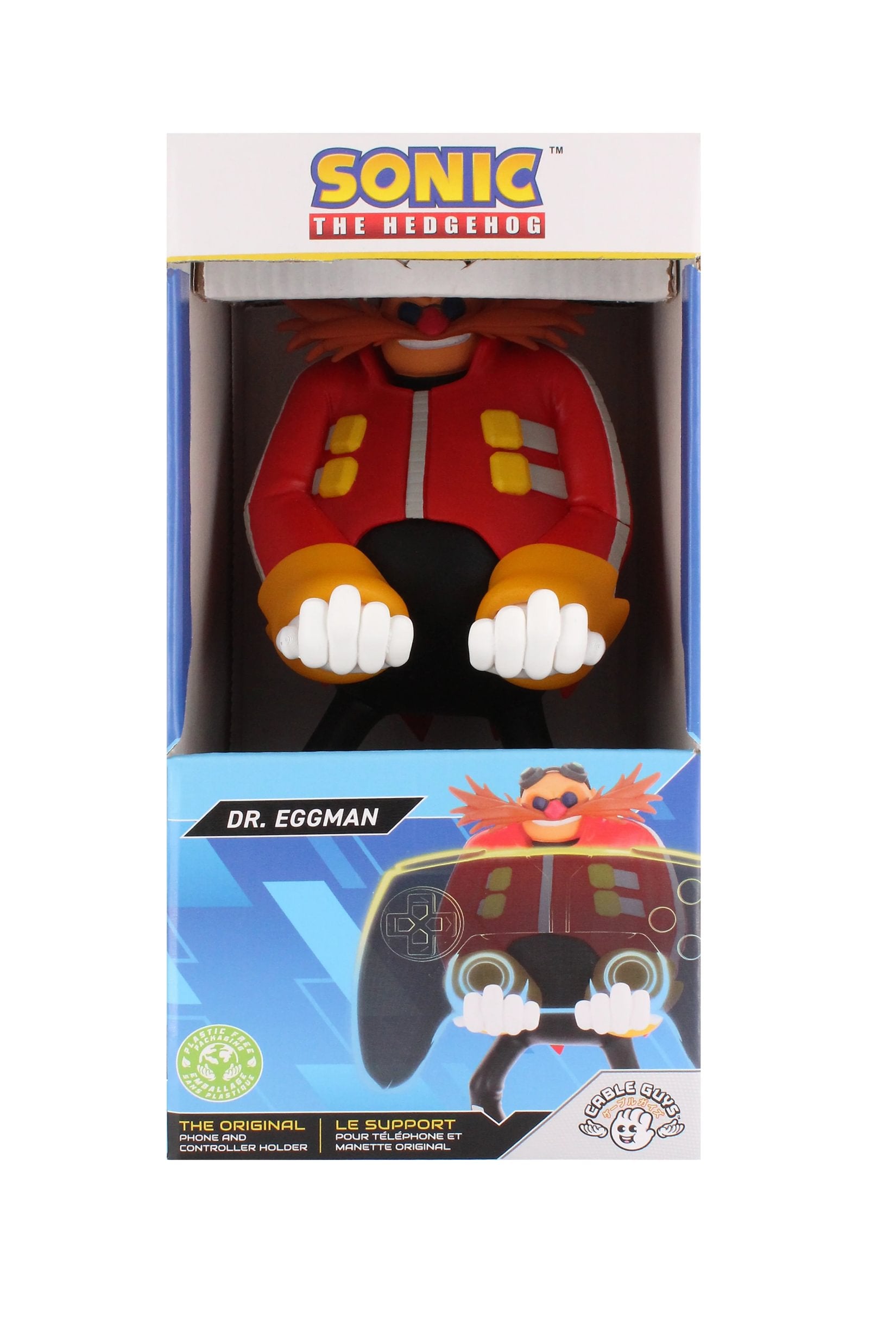 Cable Guys - Sega - Sonic the Hedgehog - Moderne Dr Eggman Support Chargeur pour Téléphone et Manette