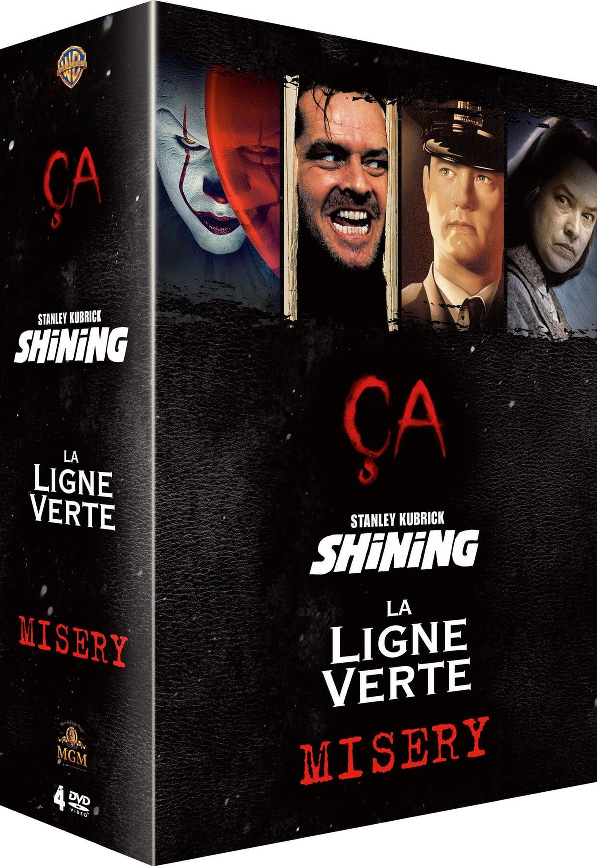 Stephen King - Coffret 4 films : Ça + La Ligne verte + Shining + Misery [DVD]