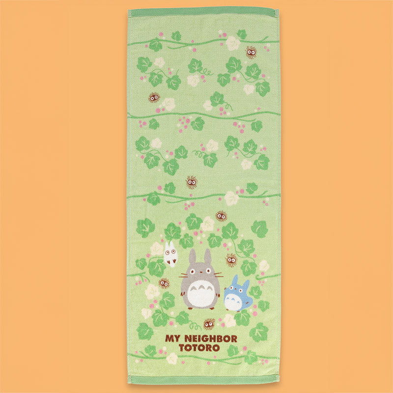 Ghibli - Mon voisin Totoro - Serviette Natsu Totoro Feuille Verte 34x80cm