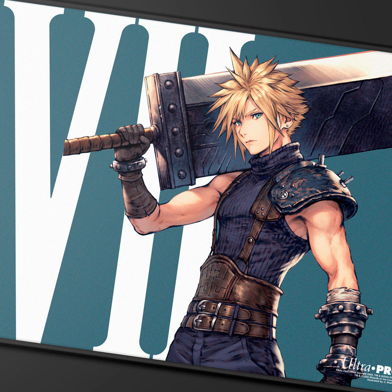 Ultra Pro - Magic: The Gathering - Final Fantasy - Tapis de jeu à surpiqûres noires Cloud, Ex-SOLDIER