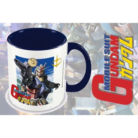 Mobile Suit Gundam - Mug "Taking Aim" Intérieur Coloré Bleu 315ml - flash vidéo