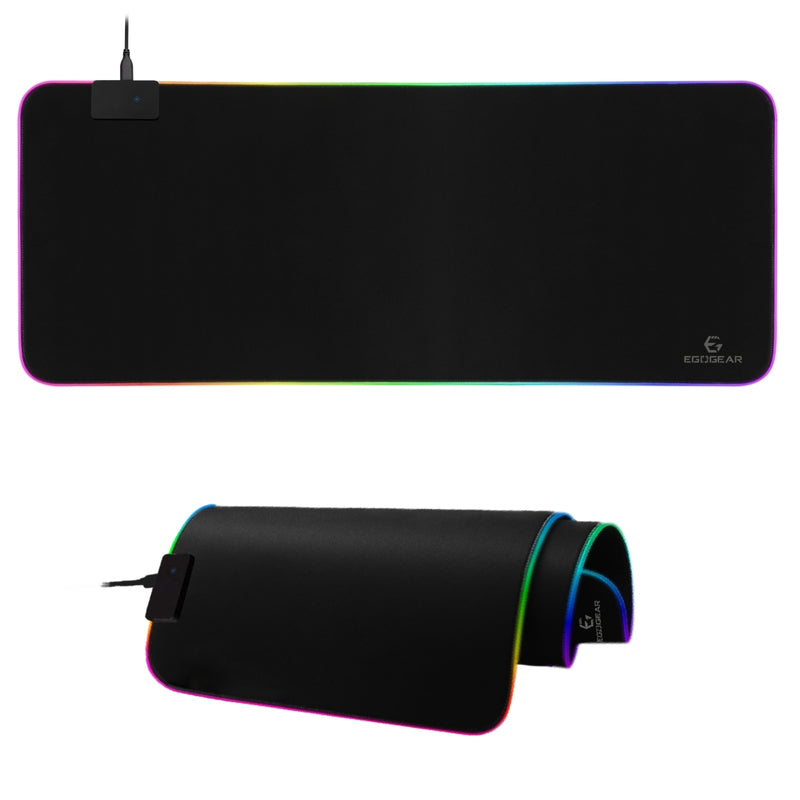 EgoGear - Tapis de souris de jeu XL RGB en tissu SMM55