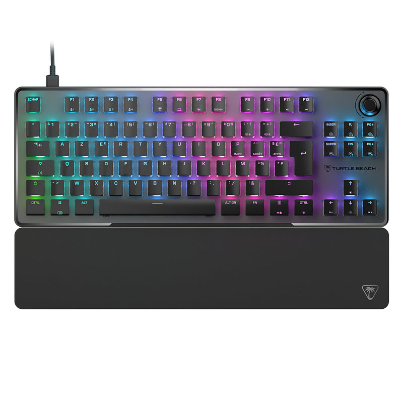 Turtle Beach - Clavier de jeu compact mécanique magnétique RGB Filaire Vulcan II TKL Pro Noir - Disposition Azerty FR