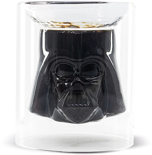 Star Wars - Gobelet en verre 3D Casque de Darth Vader - 215ml - flash vidéo