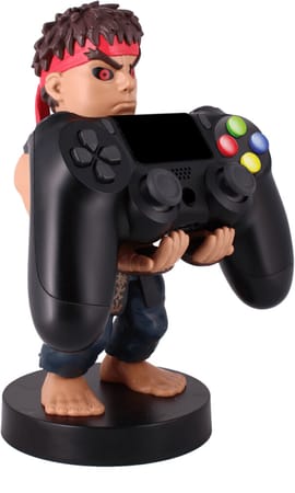 Cable Guys - Street Fighter - Evil Ryu Support Chargeur pour Téléphone et Manette - flash vidéo