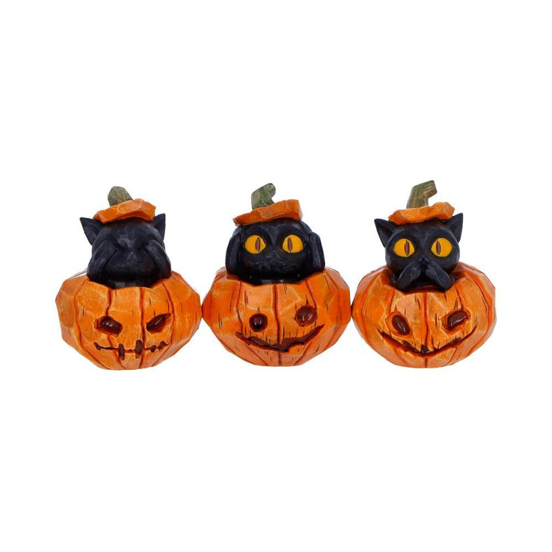 Nemesis Now - "Three Wise Pumpkin Patch" Statue 7.7cm