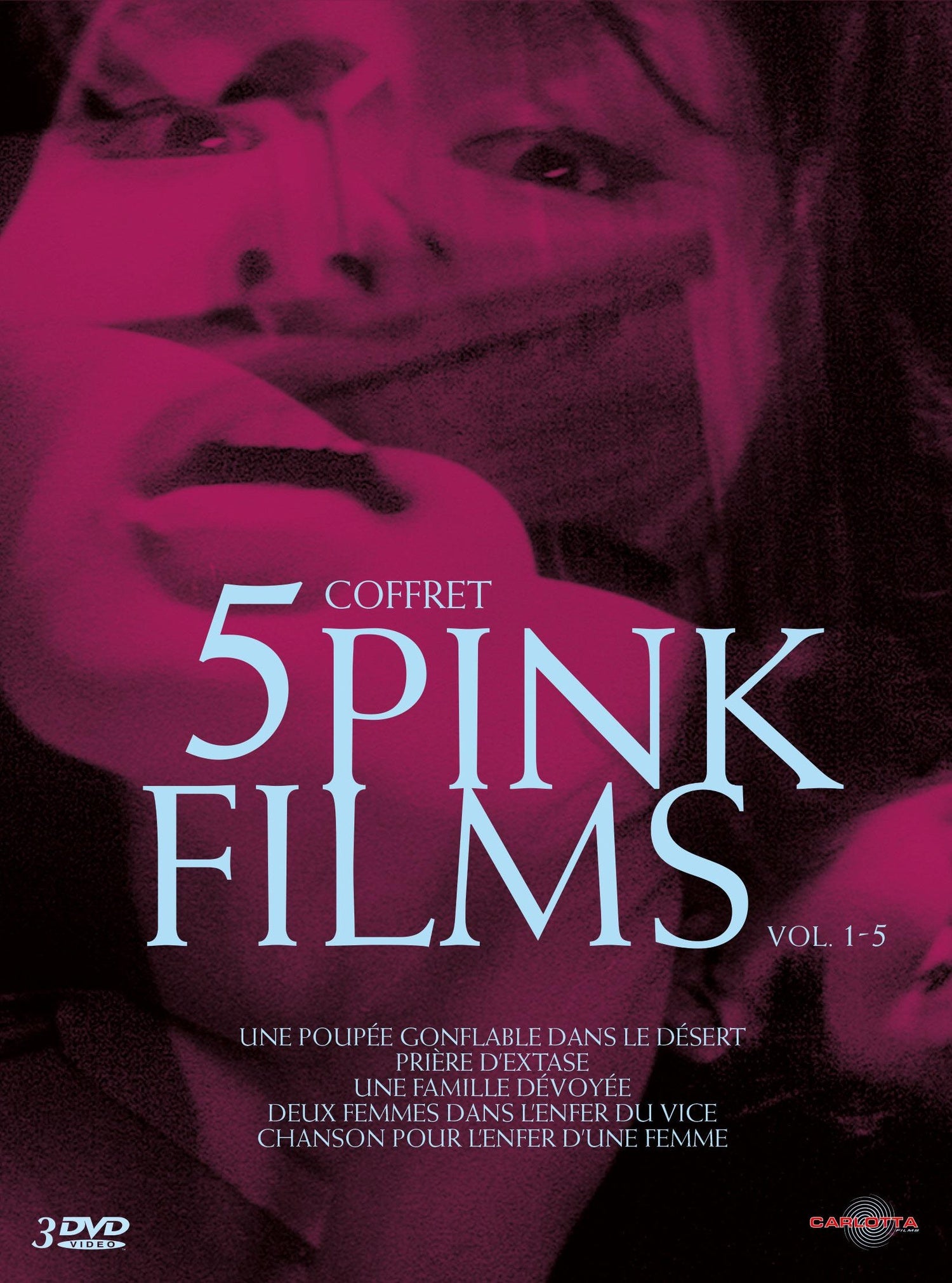 Coffret 5 Pink Films - Vol. 1-5 : Une poupée gonflable dans le désert + Deux femmes dans l'enfer du vice + Chanson pour l'enfer d'une femme + Prière d'extase + Une famille dévoyée [DVD]