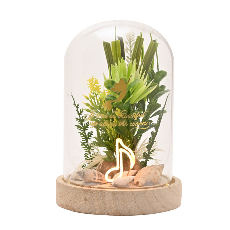 Disney - La Petite Sirène - Cloche Florale avec Lumière Néon "Ariel"