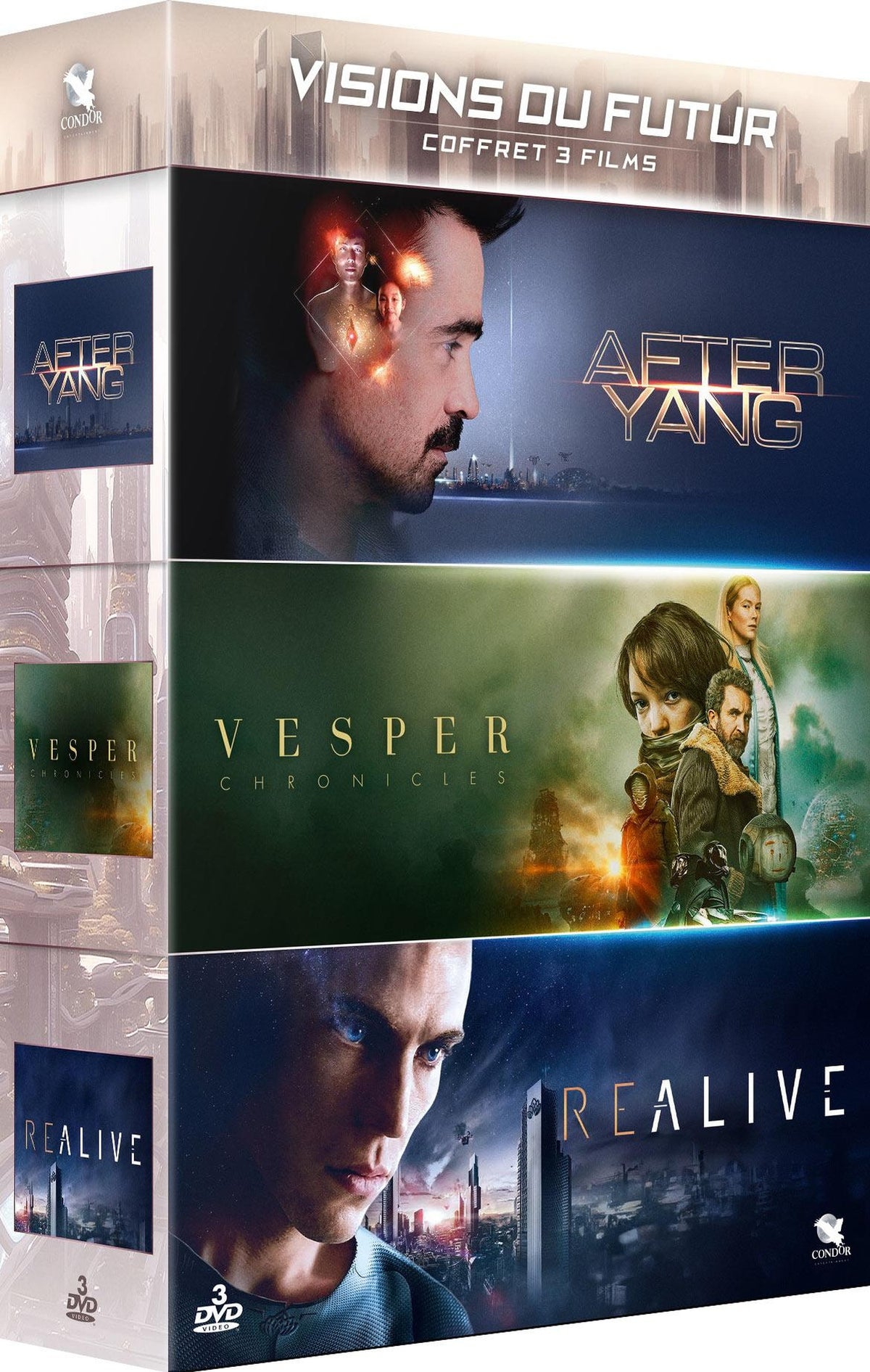 Visions du futur - Coffret 3 films : After Yang + Vesper Chronicles + Realive [DVD]