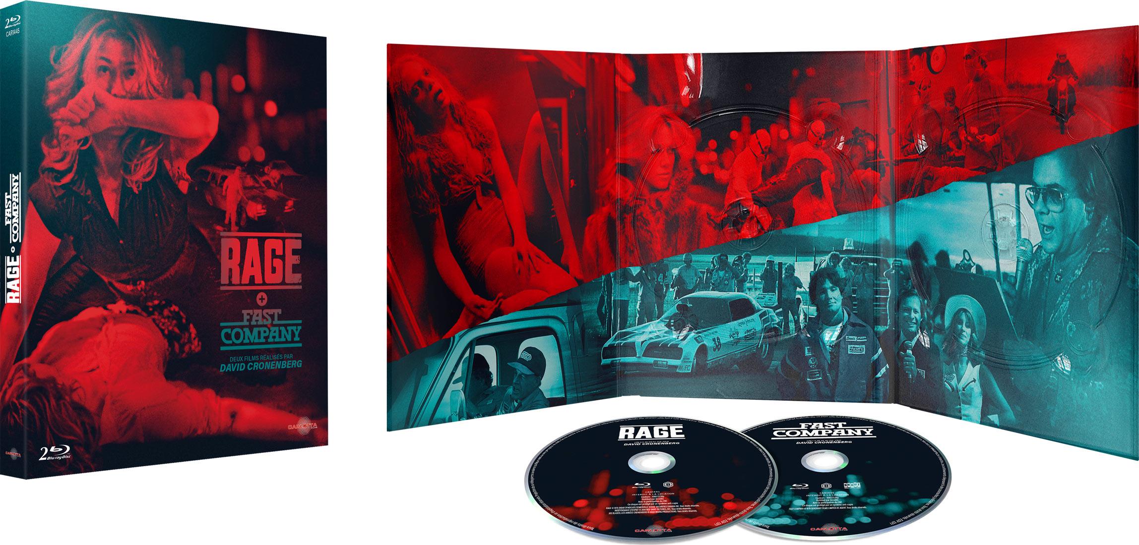David Cronenberg - 2 films : Rage + Fast Company [Blu-ray]