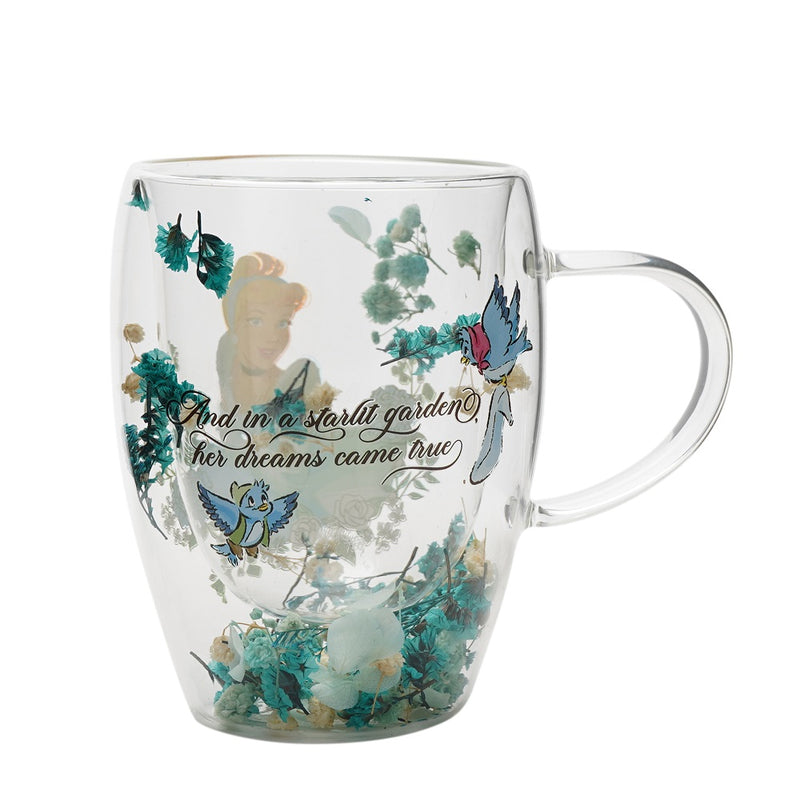 Disney - Cendrillon - Mug en verre "Fleurs Séchées Cendrillon" 300ml