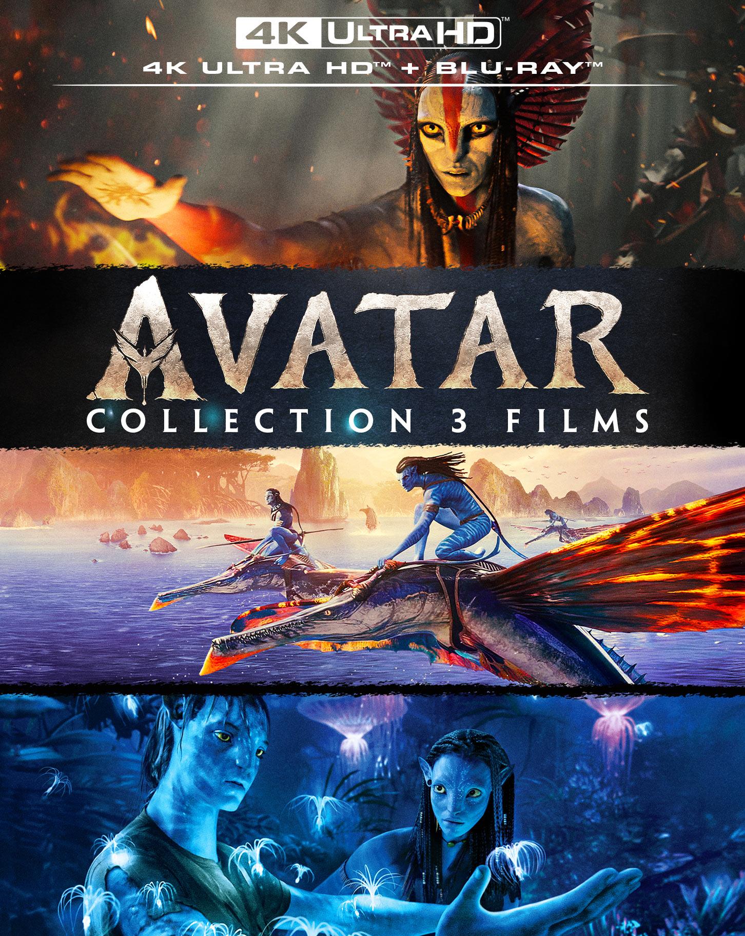 Avatar - Collection 3 films : Avatar + Avatar : La Voie de l'eau + Avatar : De Feu et de cendres [4K Ultra HD]