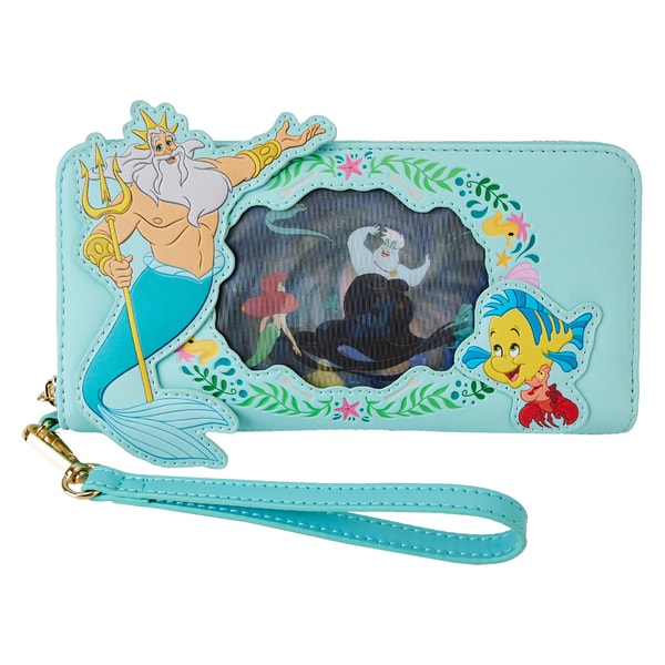 Loungefly: Disney - The Little Mermaid - Ariel Princess Lenticular Zip Around Wallet - flash vidéo