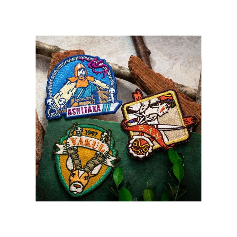 BADGE BRODERIE AUTOCOLLANT ASHITAKA - PRINCESSE MONONOKÉ