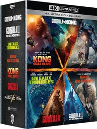 Godzilla + Godzilla : Roi des monstres + Kong : Skull Island + Godzilla vs Kong + Rampage - Hors de contrôle + En eaux troubles + Pacific Rim [4K Ultra HD]