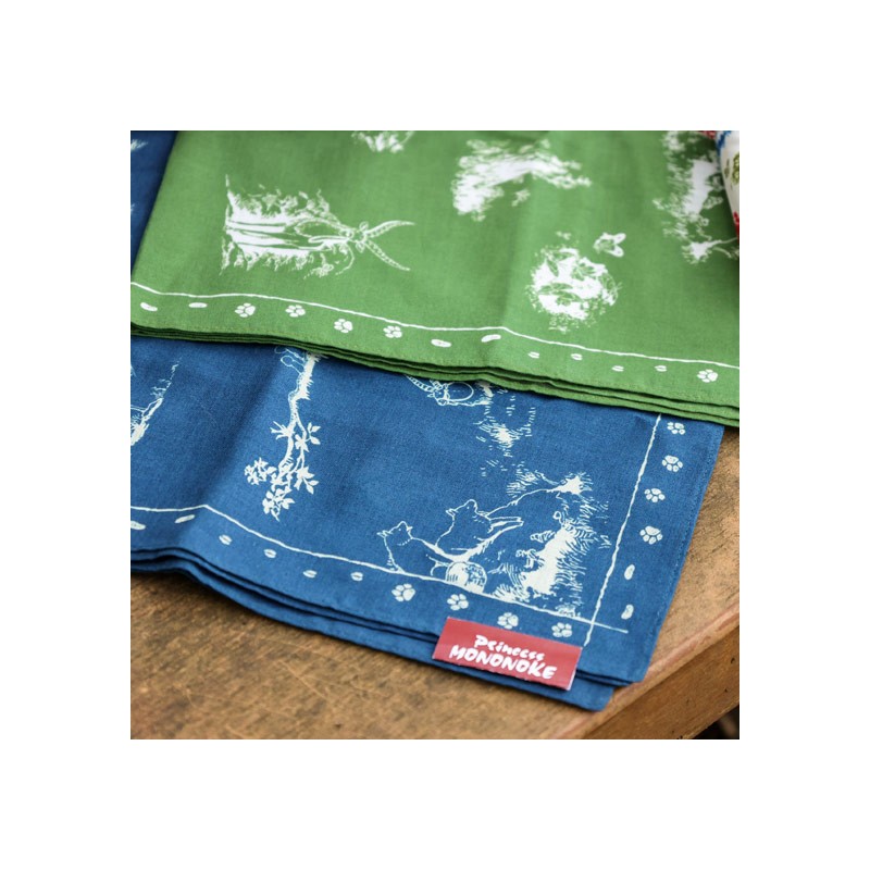 BANDANA VIVRE ENSEMBLE BLEU - PRINCESSE MONONOKÉ