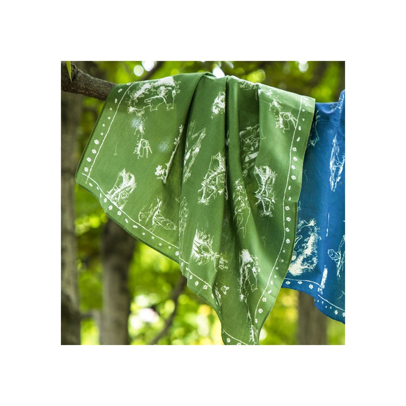 BANDANA VIVRE ENSEMBLE VERT - PRINCESSE MONONOKÉ