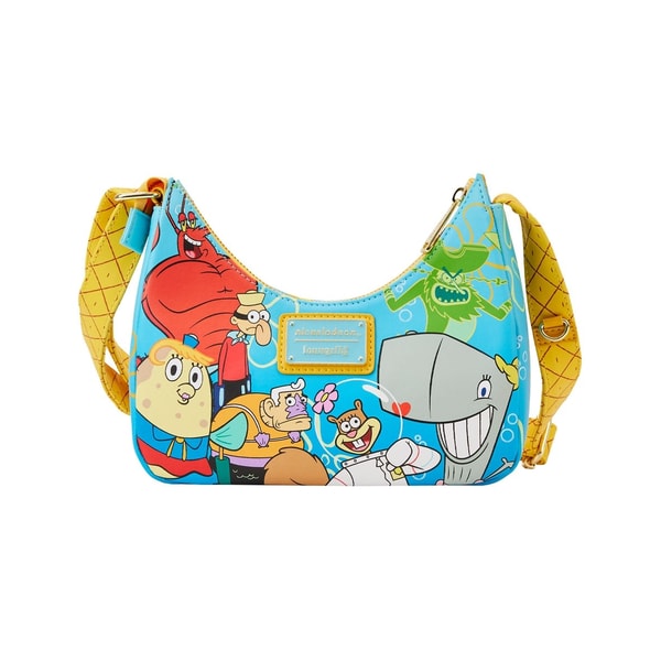 Loungefly: Nickelodeon - SpongeBob SquarePants - SpongeBob SquarePants Group Shot Crossbody Bag - flash vidéo