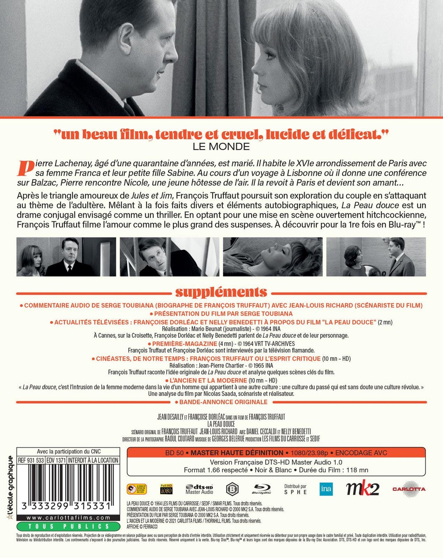 La Peau douce [Blu-ray]