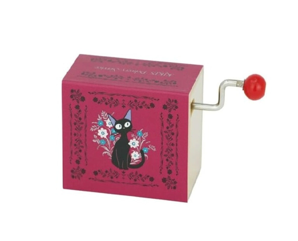 Ghibli - Kiki la petite sorcière - Boîte à musique à manivelle Jiji Fleurs
