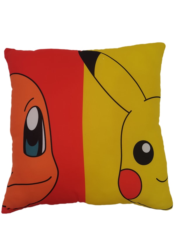 Pokémon - Coussin double face Starter (40x40cm) - flash vidéo