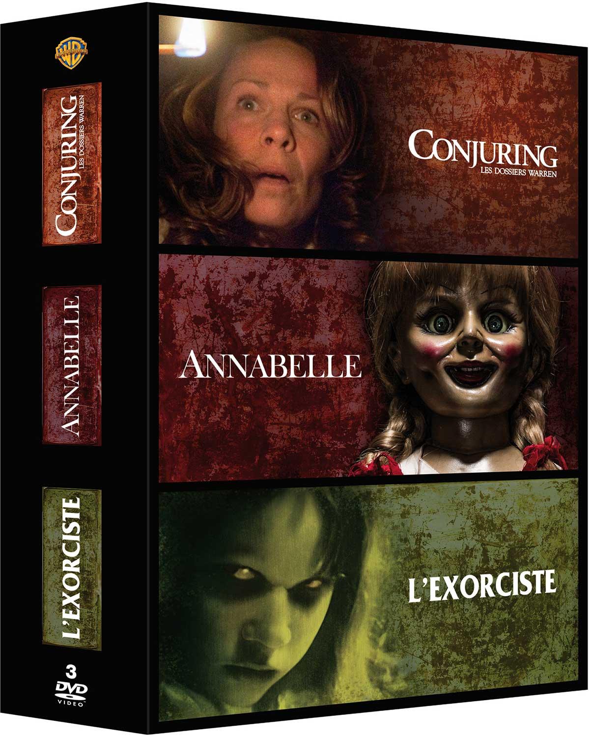 Conjuring : les dossiers Warren + Annabelle + L'exorciste [DVD]