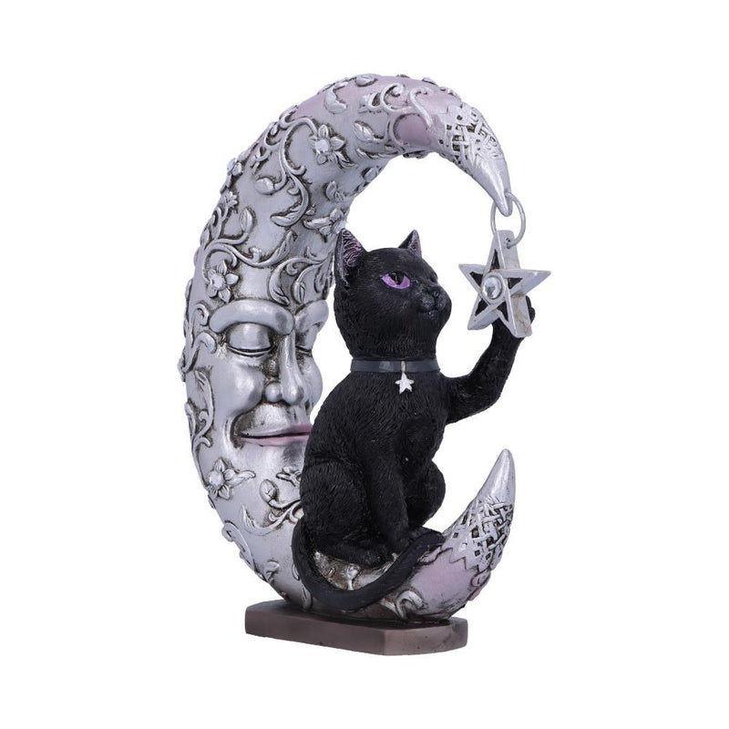Figurine d'ornement Luna Compagnon de la lune et du chat 18.8cm