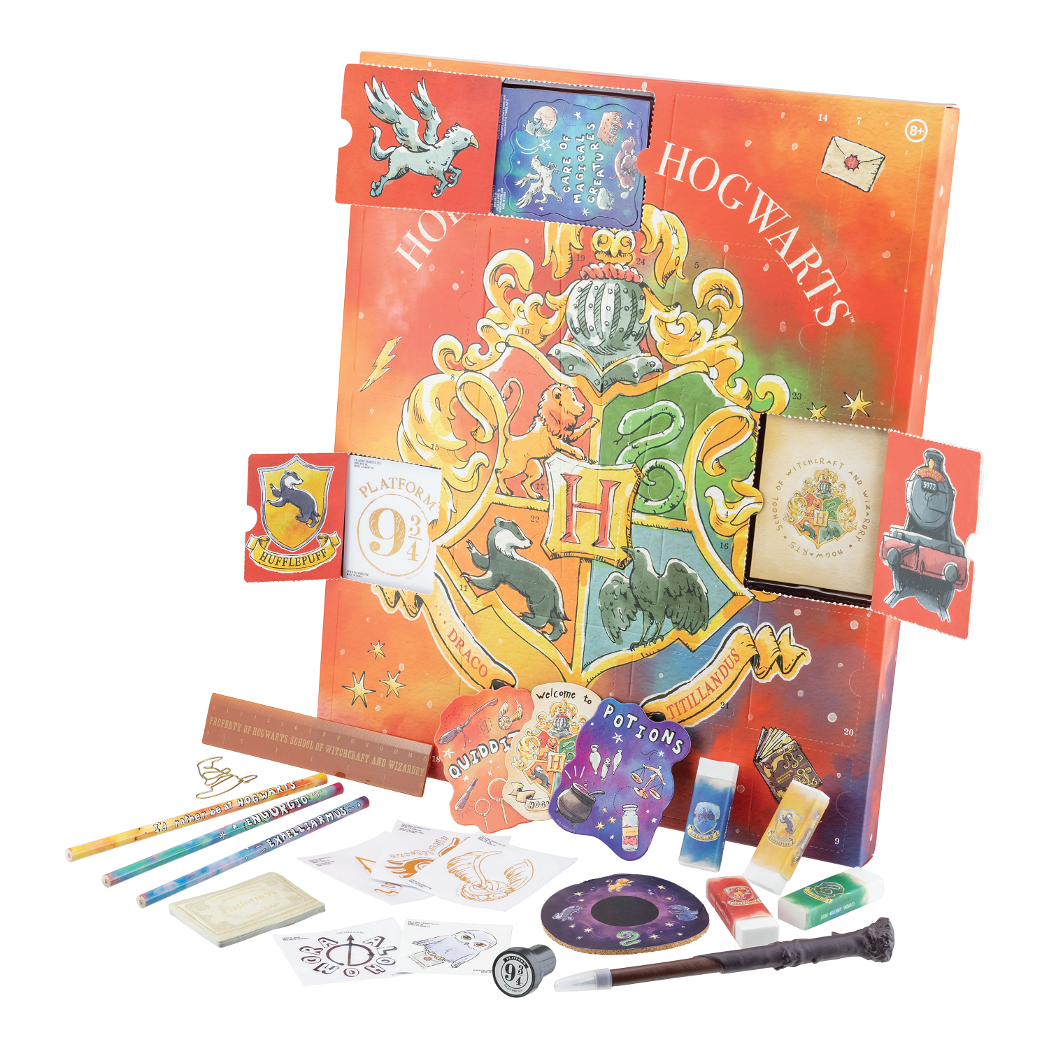 Harry Potter - Calendrier de l'Avent de 24 jours Vacances à Poudlard (set de papeterie) - flash vidéo