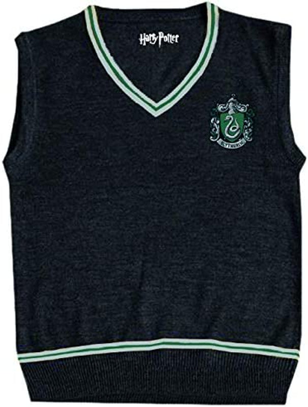 Harry Potter - Pull Noir sans Manches Hommes Serpentard - XXS