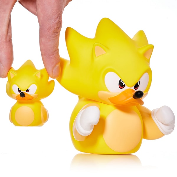 Numskull - Mini TUBBZ Canard de bain - Sonic le Hérisson - Super Sonic (Édition baignoire) - flash vidéo