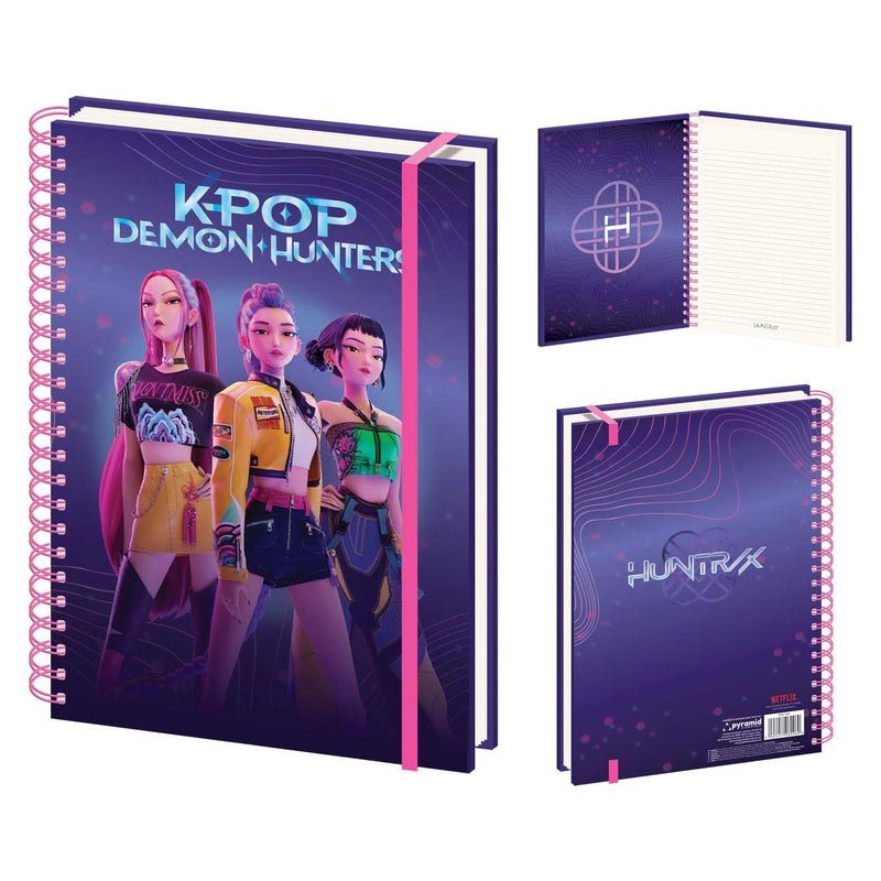 KPop Demon Hunters - Cahier A4 à spirales Huntrix